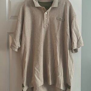 Orvis Signature Men's Beige Polo Shirt